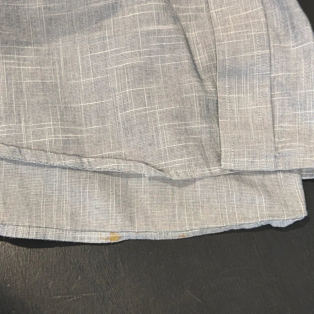 Banana Republic Chambray Shirt Mens Large Light Blue Soft Wash Slim Fit